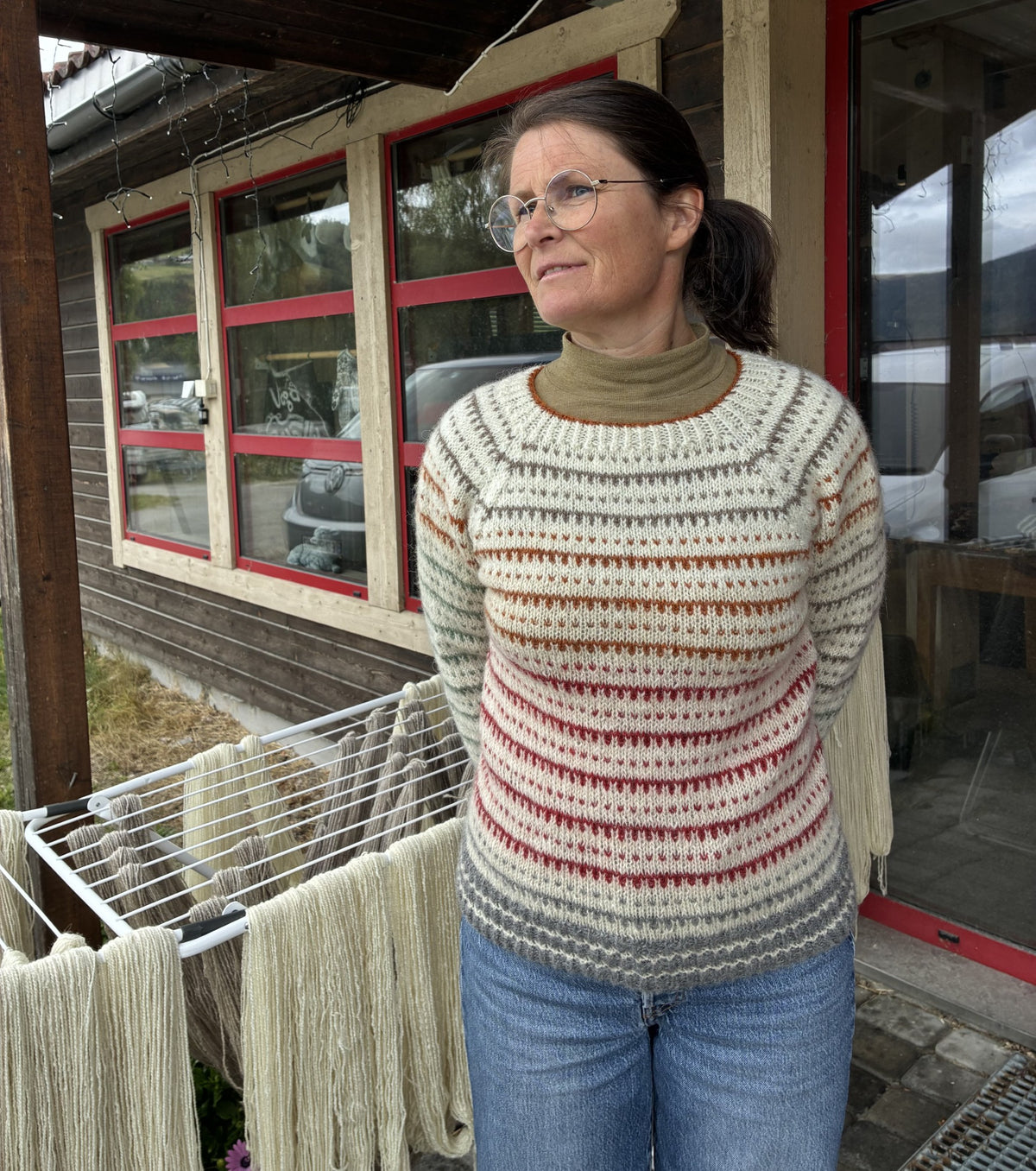 Strikkeoppskrift på Bjørns genser
