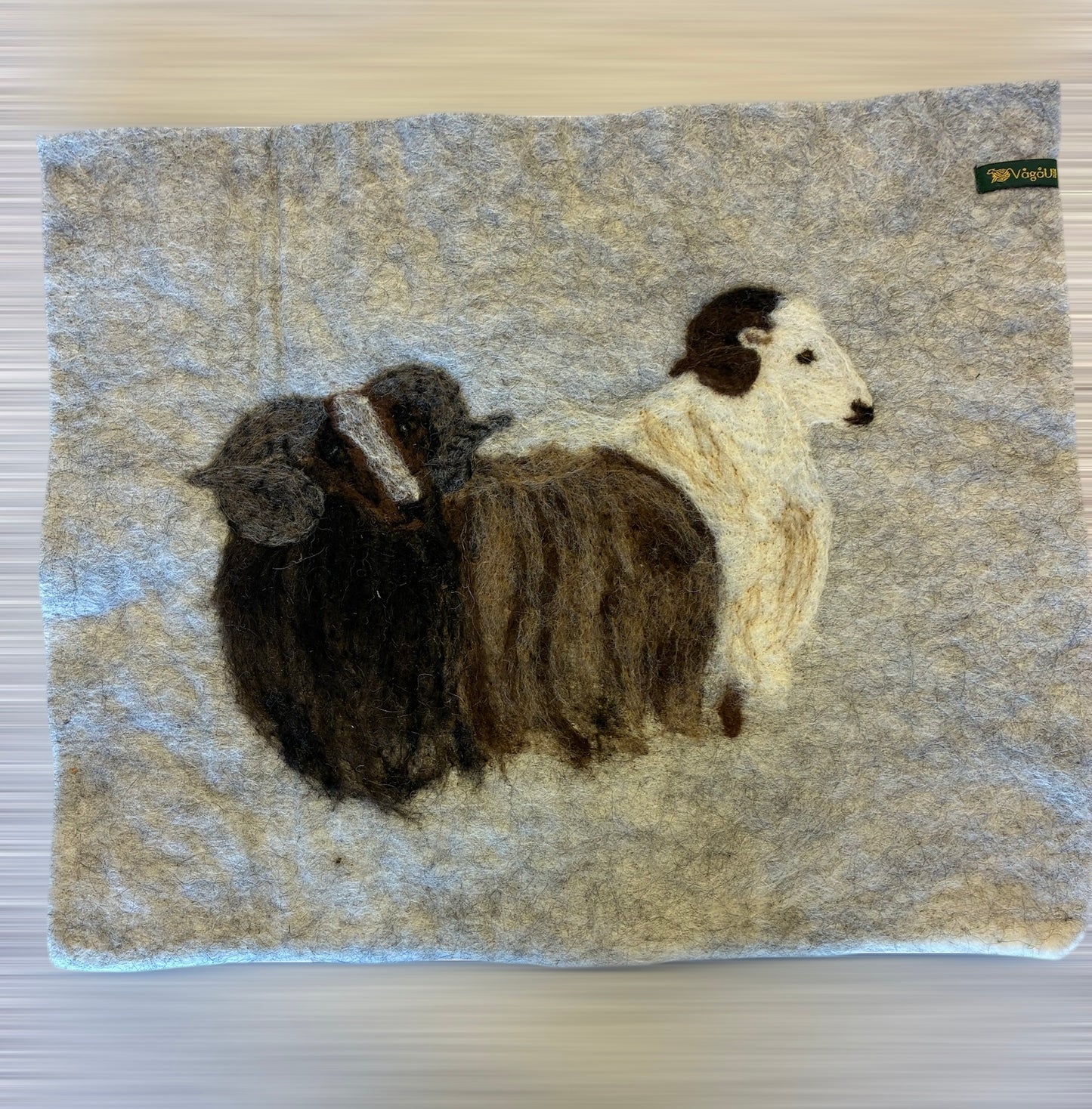 Sitteunderlag med dyremotiv