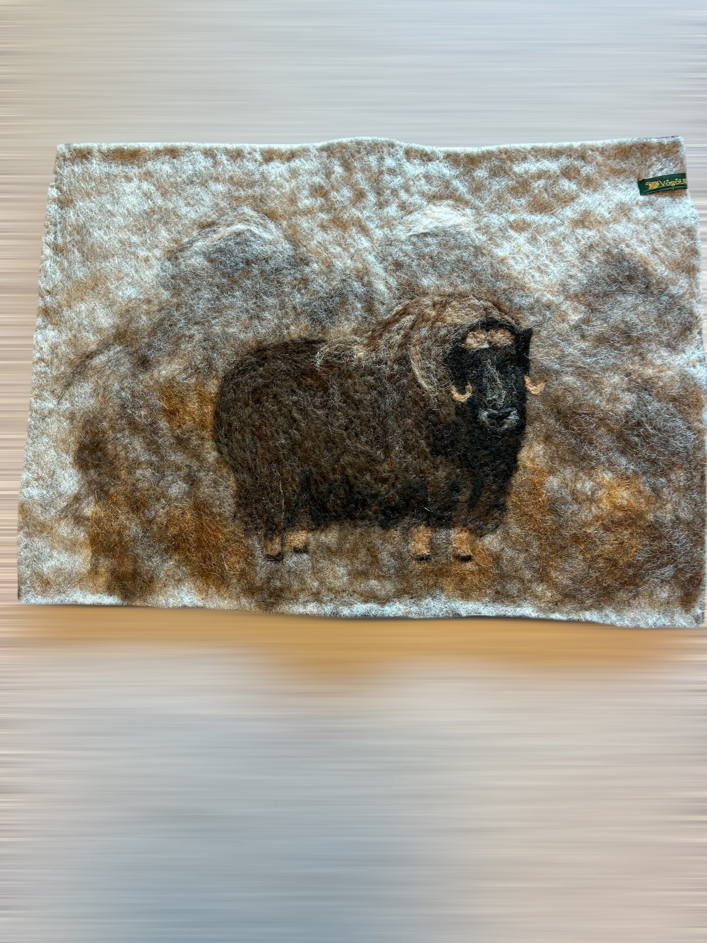 Sitteunderlag med dyremotiv