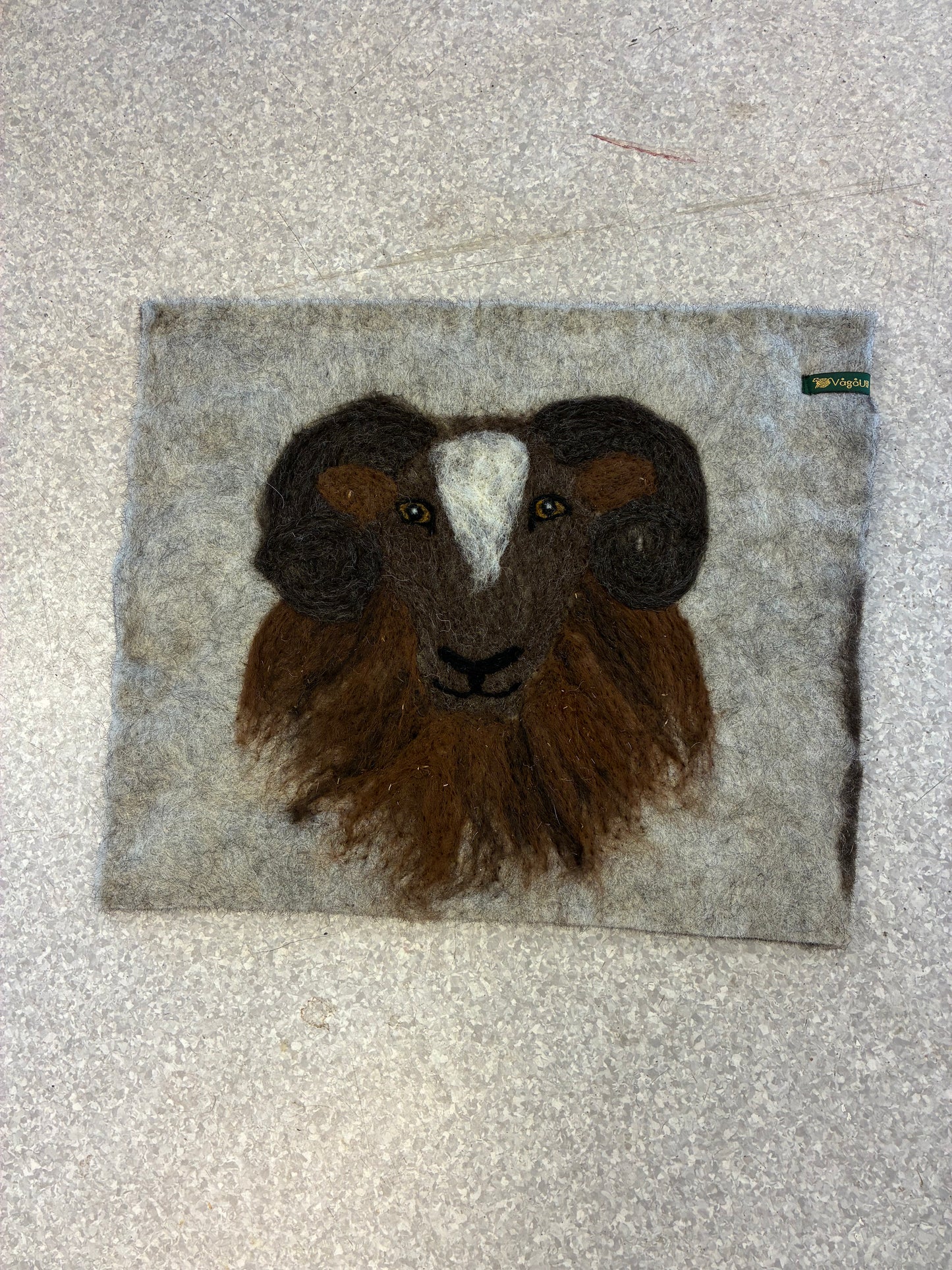 Sitteunderlag med dyremotiv