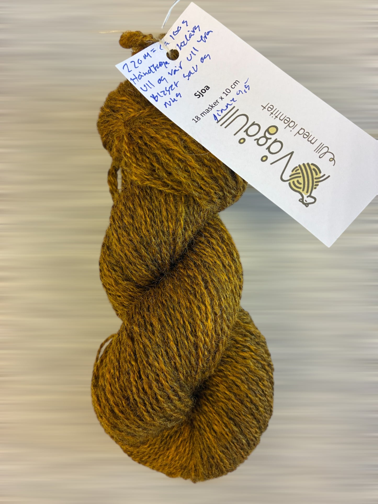 Sjoa garn i orange oker