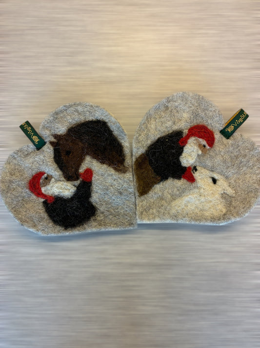 Tova hjerter med nisse og dyr