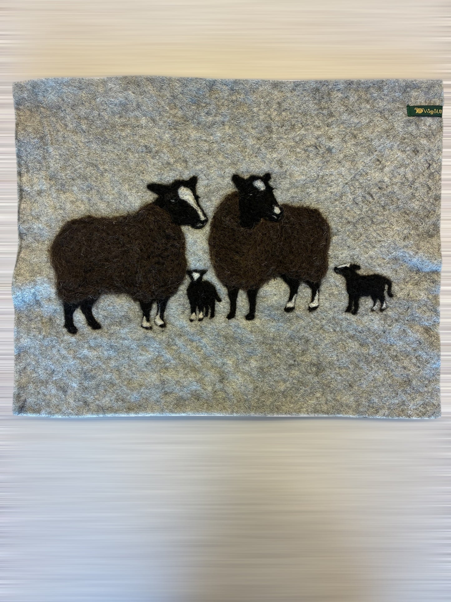 Sitteunderlag med dyremotiv