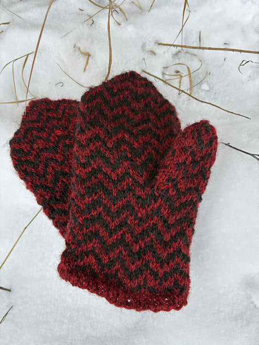 Garnpakke til fiskebeinsmønstra votter